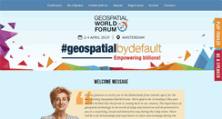 Desktop Screenshot of geospatialworldforum.org